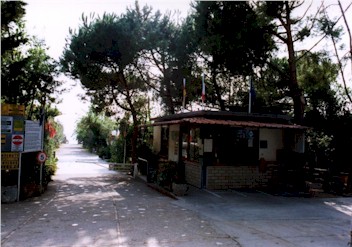 L'ingresso del campeggio