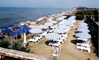 La spiaggia privata La spiaggia privata